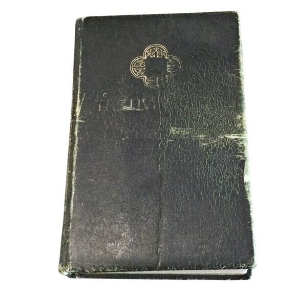 The Living Bible Green Leather Cover 1971 Vintage Rustic Illustrated Paraphrased - Picture 1 of 15